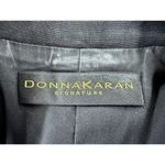 Donna Karan VTG  Signature Black Wool Blazer 3 Button Classic Sz 8 Photo 4