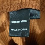 SheIn  Rust Orange Wide Leg Corduroy Overalls- Size Large Photo 4