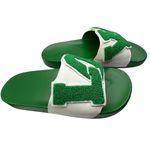 Tory Burch  NWOT Green LOVE Slide Sandals Walk on Sunshine Photo 2