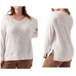 Athleta  Agate Paisley Cream Coaster Luxe V Neck Sweatshirt Large Photo 1
