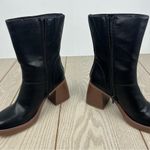 Sun + Stone Women's Aleenn Dress Booties 8.5M Black Smooth $90 Size 8.5 Photo 4