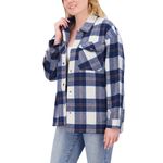 HFX Ladies’ Shirt Jacket Blue Photo 4