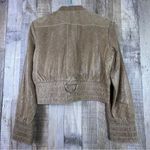 Abandon Size Medium Italian Shine Coated Leather In a Caramel Color w/Pockets Tan Photo 1