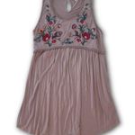 JODIFL Floral Embroidered Blush Pink Dress Photo 0