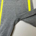 Zyia  active heather gray yellow neon striped full length athletic leggings size Photo 8