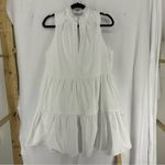 Amanda Uprichard  Sleeveless Saffron Dress Womens Large White Photo 0