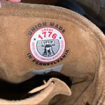 Vintage Foundry Boot Company Brown Suede Moto Booties Boots size 7 Photo 4