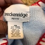 Breckenridge  Womens Petite‎ Medium Sweater Button Up Knit Cardigan Beach Short Photo 4