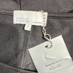 Danielle Bernstein Mini Dress Women's Medium Black Ruched O Photo 6