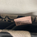 Coach F28504 F1405 Black & Tan Tote Signature Monogramed Canvas & Leather Bag Photo 11