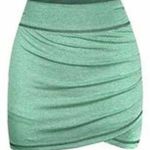 MOQIVGI Green Athletic Workout Skirt Size M Size M Photo 0