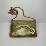 Vintage Gold Mesh Clutch Purse with Chain Strap Photo 1