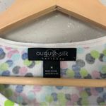 August Silk Multicolor Colorful Polka Dot Rainbow Fitted Notched Collar Cardigan Photo 1