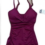 Ralph Lauren Womens Swimsuit 2pcs Sz 4 Underwire Over The Shoulder Tankini $145 Pink Photo 1