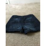 Tinseltown  Women's Juniors Jean Shorts Cuffed Bottom Size 1 Dark Wash Blue Photo 3