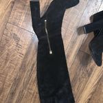 Free People  suede black size 37 wide calf suede over the knee boot $250 boho Photo 6