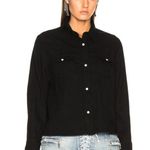 NWT RTA Road To Awe Ashley Western Shirt Pearl Snap Collared Black sz Small Photo 0