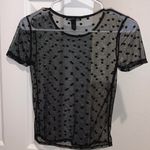 Forever 21 Mesh Polka Dot Top Photo 0