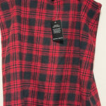 Boston Proper  NWT black & red plaid plus size 18 skirt holiday wool blend 19” Photo 0
