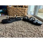 Madewell  Sabina Flatform Sandals, black leather, women’s size 6.5 Photo 7