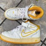 Nike Air Force 1 Mid SC White / University Gold Youth 5 Women’s 6.5 Photo 0