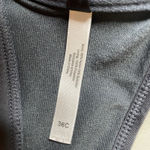 Adore Me  Grey Gray Halter Tie Neck Bikini Top Strappy  Swimwear Top Size 36C Photo 3