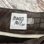 Princess Polly NWT  ORNELLA FAUX LEATHER PANTS BROWN​ Photo 6