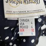 Joseph Ribkoff Vtg  Sz 4 Jumpsuit Sailor Navy Polka Dot Wide Leg Pleated Nautical Photo 8