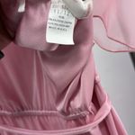 JCPenney Fashion vintage 70s Pink Chiffon ruffle floor length Dress prom costume Size 12 Photo 12
