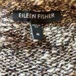 Eileen Fisher Tweed Linen Blend Sweater Scoop Neck Casual Brown~ Cream Fall Cozy Photo 3