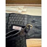 Gucci  Vintage Woven Black Leather Gloves Photo 3
