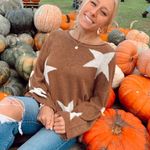 Altar'd State Altar’d State Brown Star Sweater Photo 0