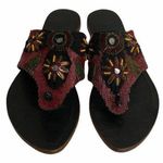 LUCA STEFANI Sequins Thong Flat Sandal Sz 6 Photo 0