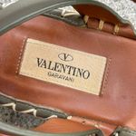 Valentino Garavani Valentino studded green suede and leather ankle-wrap espadrille sandal size 37 Photo 11