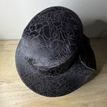 Giovannio Florence New York Women Black Floral Wide Brim Sun Hat Church Bow Cap Photo 6