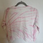 Splendid Pink White Tie Dye Crewneck Relaxed Fit Casual Sweatshirt Size Small Photo 8