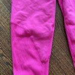 Year Of Ours  Neon Pink Ribbed Leggings Photo 2