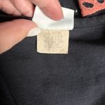 Vintage Hand Painted T Shirt Colorful Tropical Bird Large Black Short Sleeve Photo 6