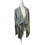 Wet Seal  Long Sleeve Open Cardigan Sweater Women’s Fringe on Front Made U.S.A Photo 1
