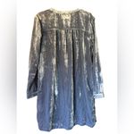 Anthropologie slate blue Melody velvet tunic dress size small Photo 3