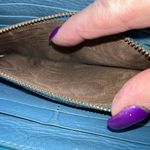 Chloé Calfskin Lily‎ Bow Long Zip Continental Wallet Blue Photo 13