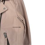 All Saints 8 Dalby Slim-Fit Leather Biker Jacket Misty Pink Zipper Moto Boho Photo 5