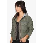 Free People Women's Weekend Wanderer Military Jacket Moss S/P Photo 6