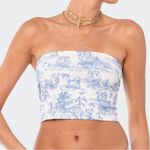 Edikted  Delft Print Strapless Tube Top Photo 0