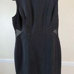 Forever 21 Black Fitted Mini Dress 1X Mesh Cutouts Chic Edgy Party Plus Size LBD Photo 0