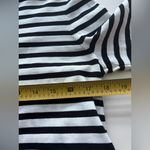 COS  Striped CrewNeck Top sweater Silk Trim Lagenlook navy white relaxed flowy S Photo 2