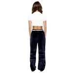 Boys Lie  Peace Of Reign Oh Snap Velour Pants in Navy Blue Photo 3