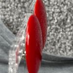 Vintage Shade of Red Round Disc Shape Clip Photo 5