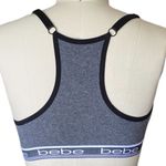 Bebe Gray Ribbed Cotton Push Up Padded Underwire Bra ~ 36D Photo 1