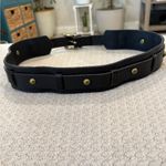J.Crew  Black Leather Belt with Gold Stud Photo 7